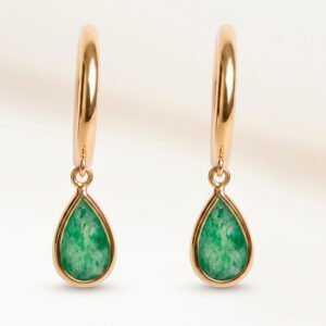 Brinco em ouro 18k - Esmeraldas