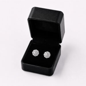 Brinco em ouro 18k - Moissanite