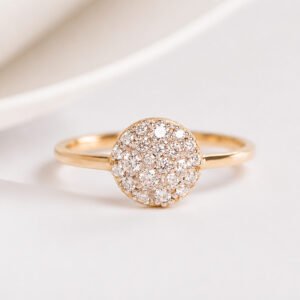 Anel em ouro 18k - Moissanite